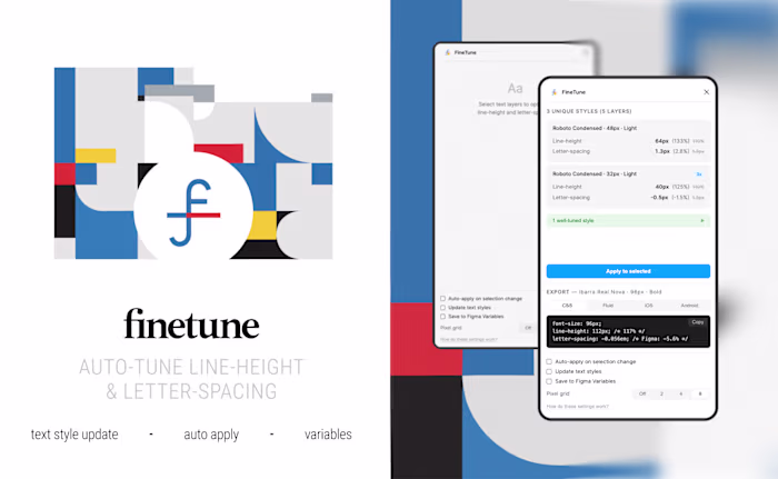 FineTune — typography auto-tuning for