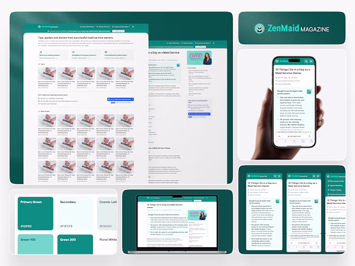 Home Services Magazine  | Web Dev + Search / Filter+ UI Design