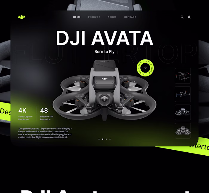 Drone Website design 