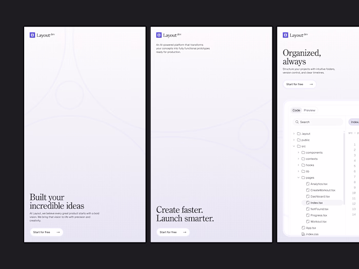 Revamping Layout Dev