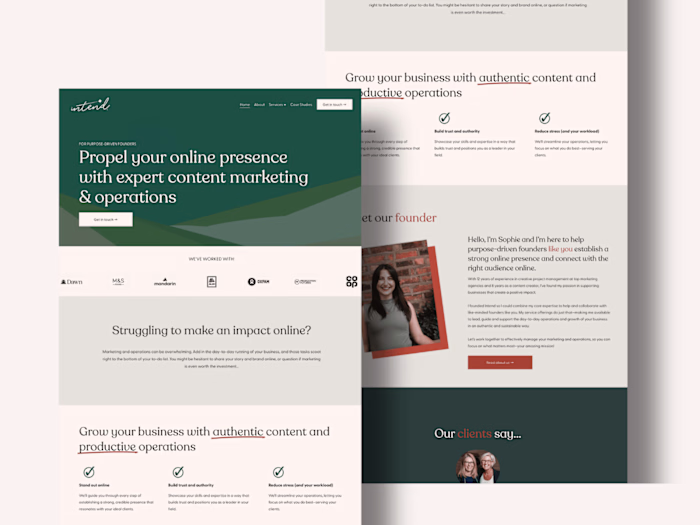 Custom Squarespace Website for Consultancy