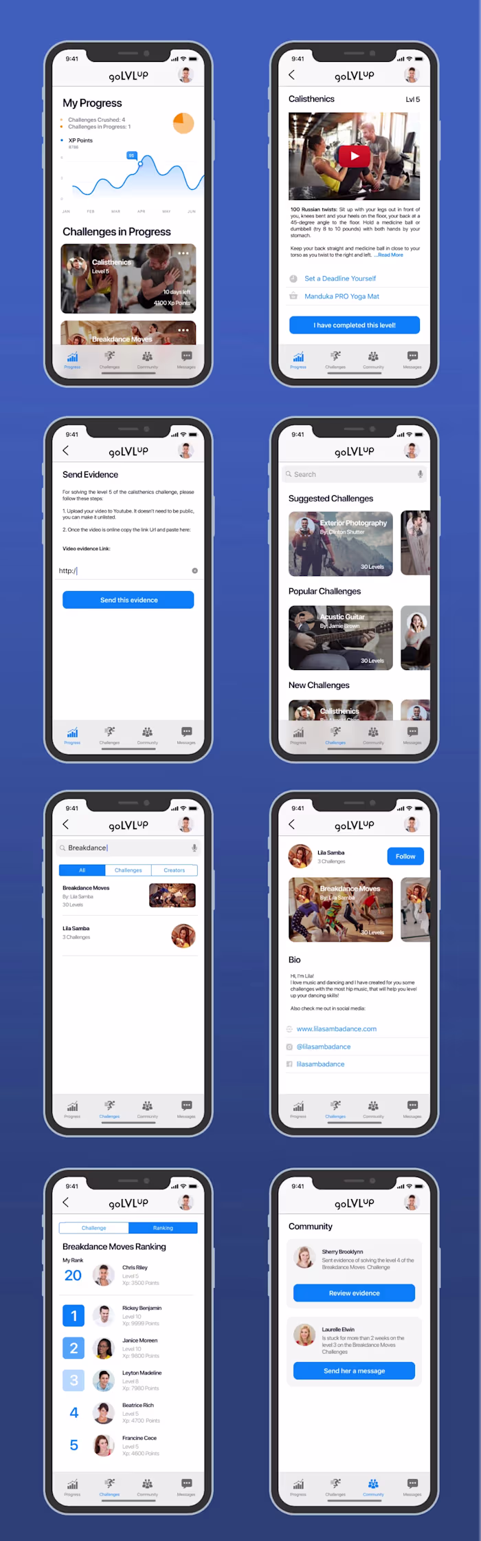 GoLvlUp: Fitness & challenges app