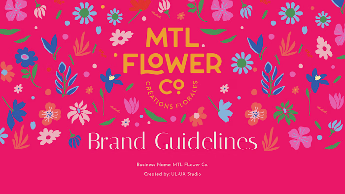 Elegant Floral Brand Identity Design for a Modern Flower Shop