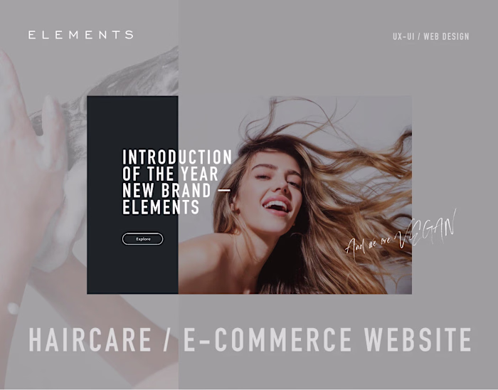 Hair care cosmetic brand | E-commerse website design
