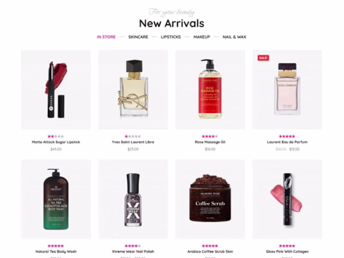 Responsive E-commerce Homepage Concept
