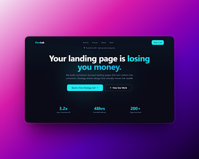 High-Converting Lead Gen Page 🚀 Just finished this high-per...