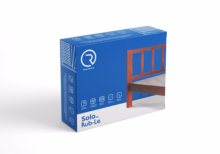 Packaging Design for Solo Cot by Rub-le Furniture 