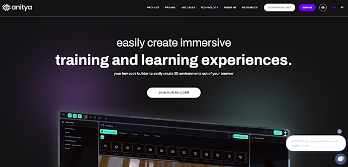 Anitya – Low-Code Builder for Immersive 3D Experiences
