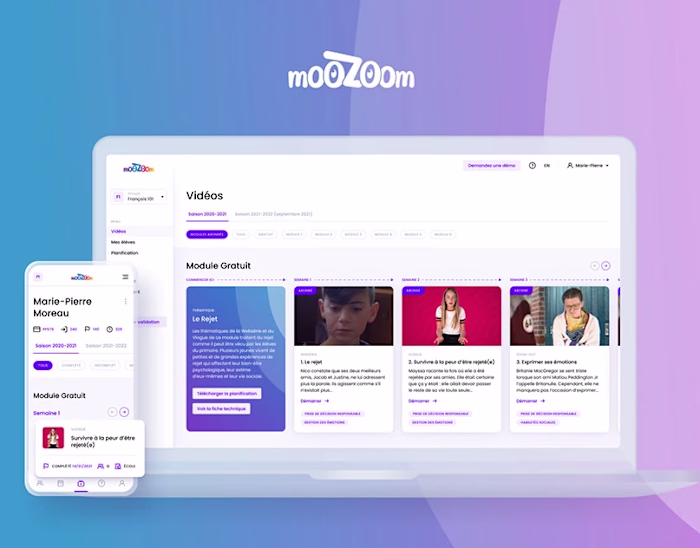 Moozoom - Web Application Design