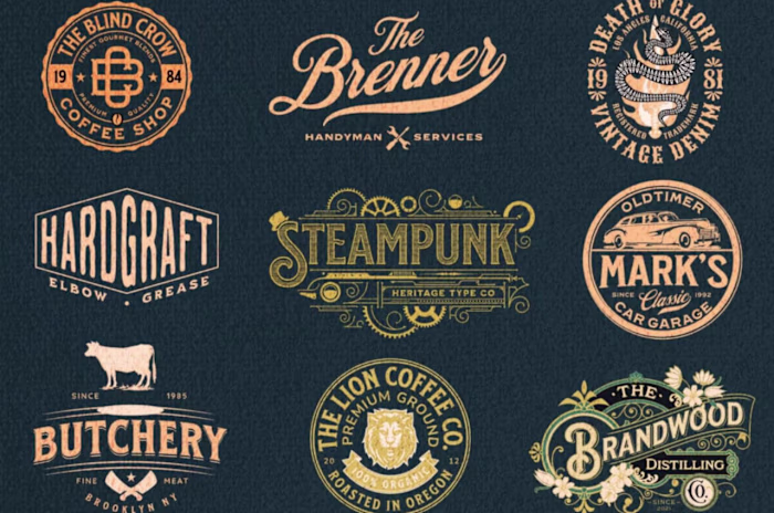 I will Create vintage logo