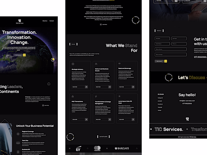 TIC Services: Webflow Website Development
