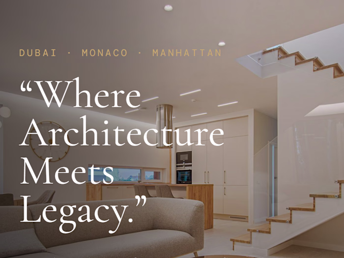 Luxury real estate. Zero template