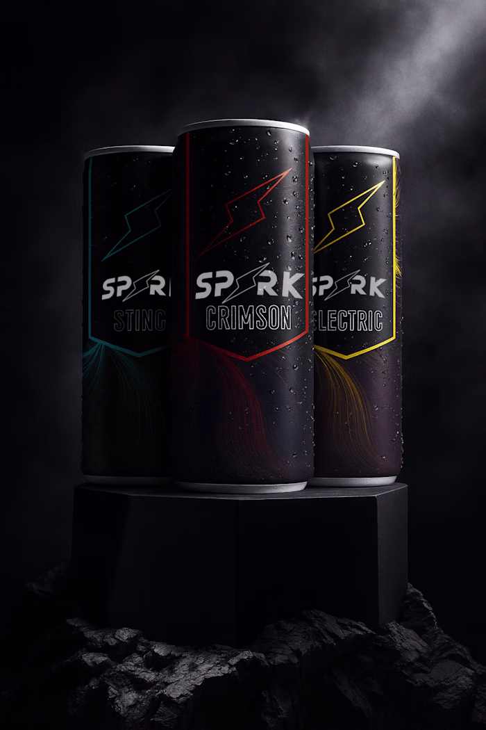 Spark Energy Drink | Packaging & Visual Identity