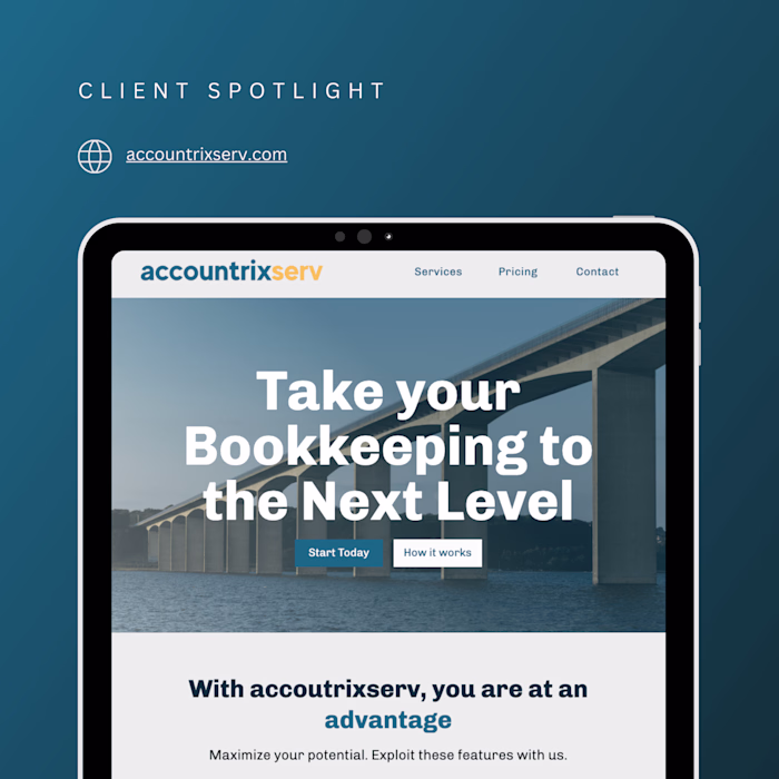 Accounting Services Landing Page