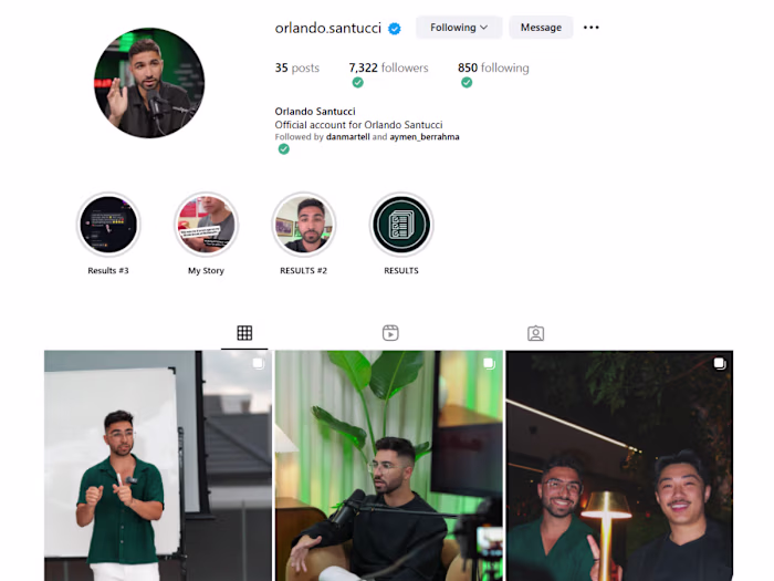 Dynamic Personal Brand Video for Orlando Santucci