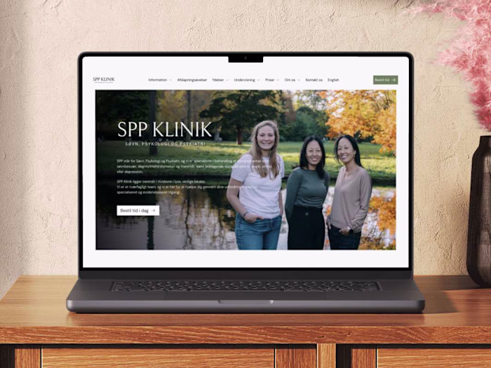 Framer website: Sleep Clinic in Copenhagen