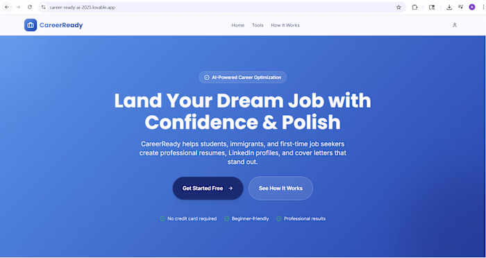 An AI-powered career readiness platform built to help job se...