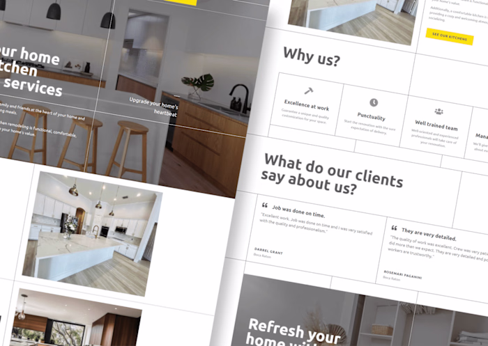 Website For A Renovation Company (Branding + Development)