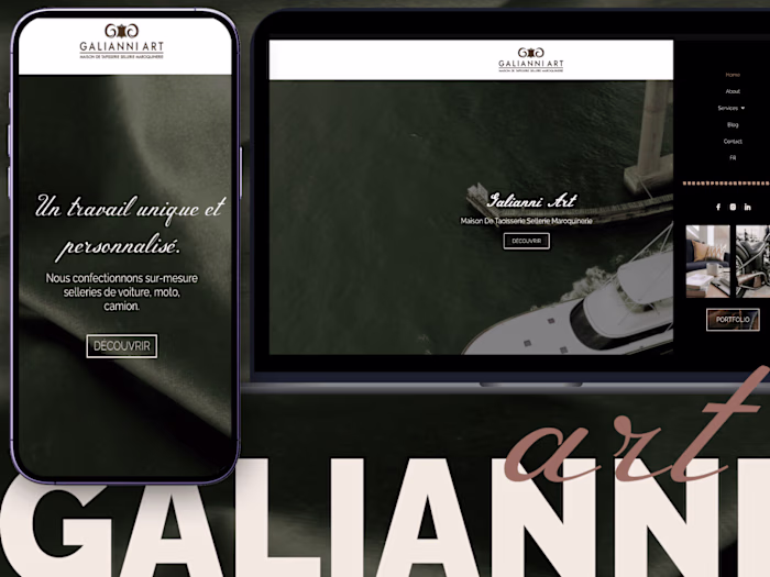 Galianni Art Website & Brand design