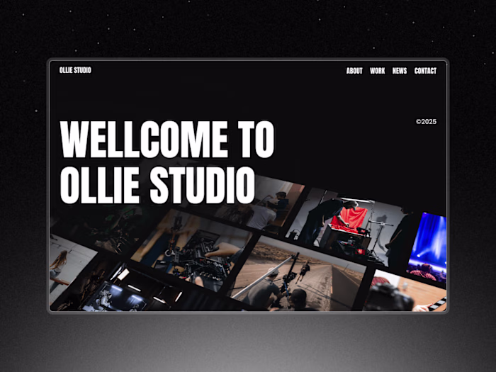 Ollie Film Studio Website Design and Development