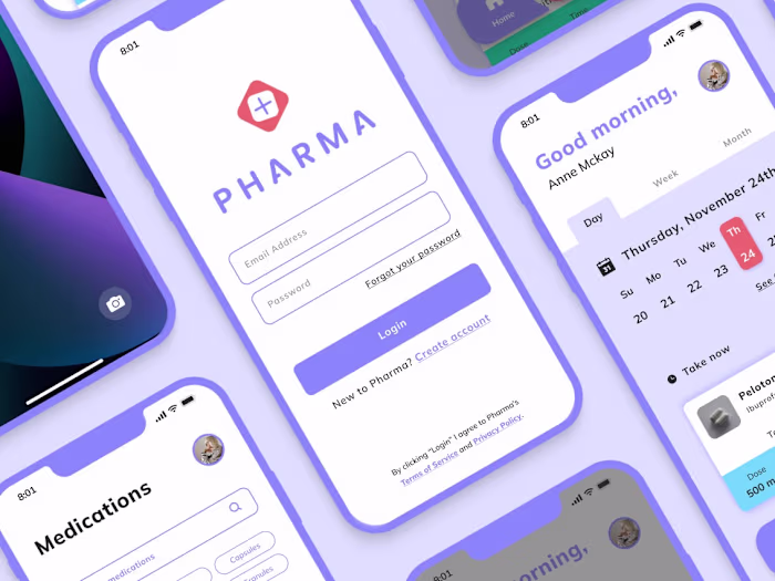 Pharma Pill Tracking App