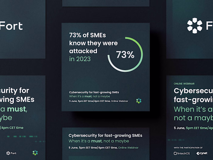 Webinar landing page design for cybersecurity company