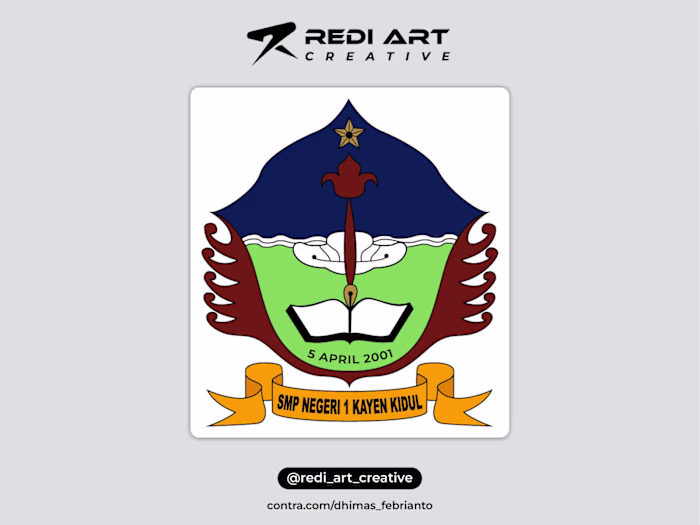 Design Logo Smp Negeri 1 Kayen Kidul
