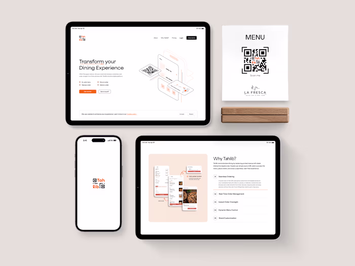 Crafting Brand Identity & Landing Page for Tahlib