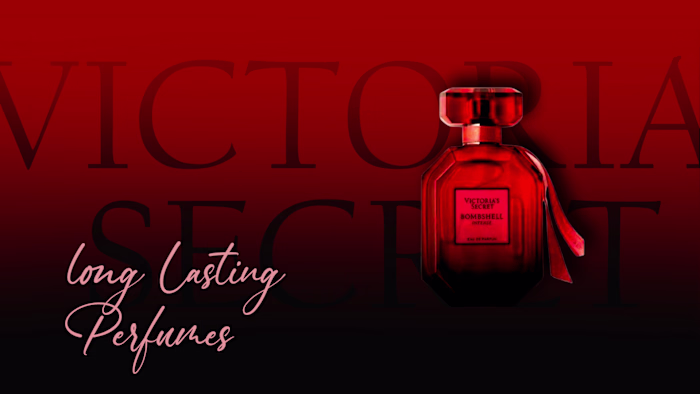 Victoriaʻs Secret Bombshell Perfume Banner Design