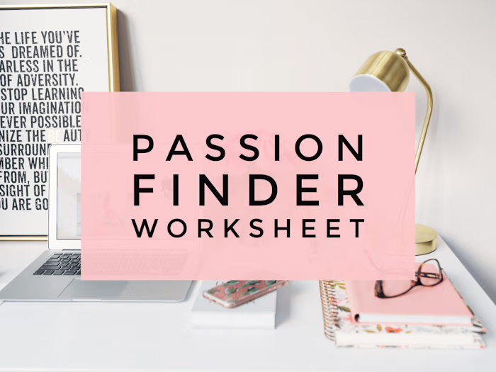 📑Lead Magnet - Passion Finder Worksheet 
