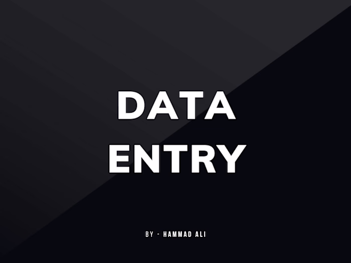 Data Entry Expert