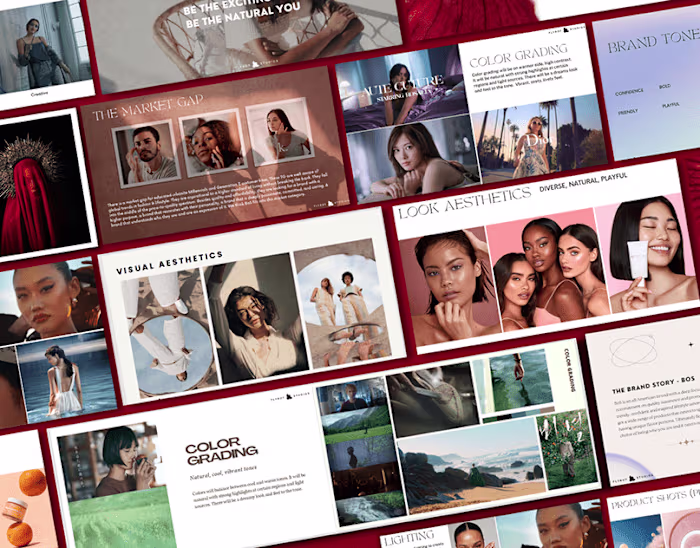Beauty & Skincare brand film pitch deck 