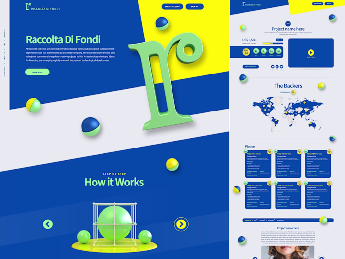 Website design I created for