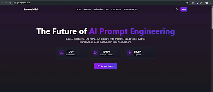 PromptCollab – Discover, Share & Collaborate on AI Prompts