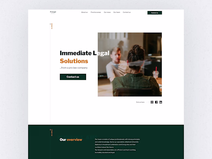 Website for boutique law firm