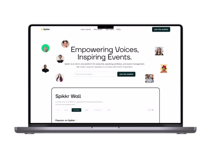 🎤Spikkr: Waitlist Website