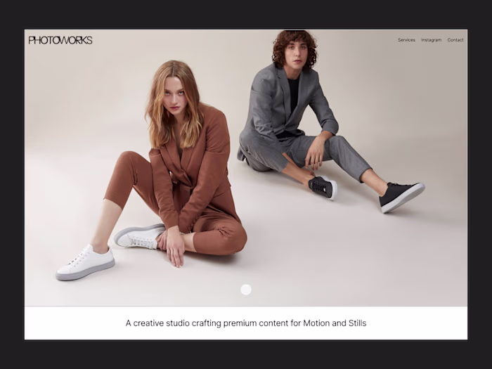 (Framer Website & Logo) for PhotoWorks Studio