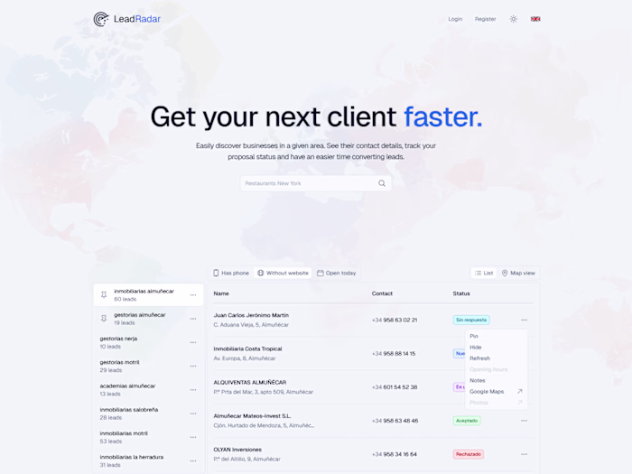 LeadRadar: Web Design & Development