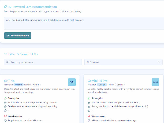 LLM Showcase by Chatmagic AI