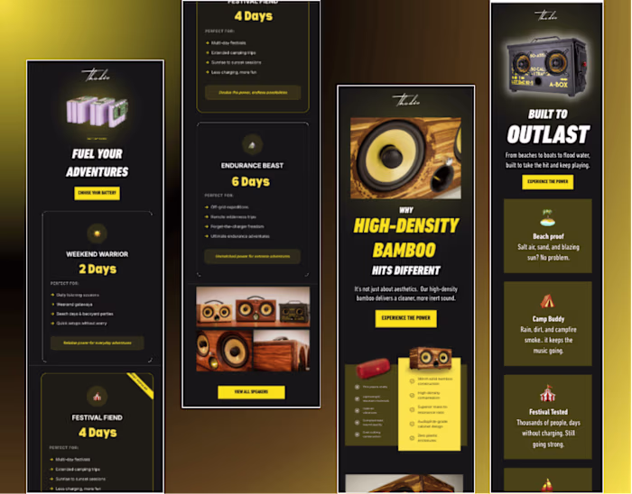 Email designs done for a Dutch Speaker brand. This speaker i...