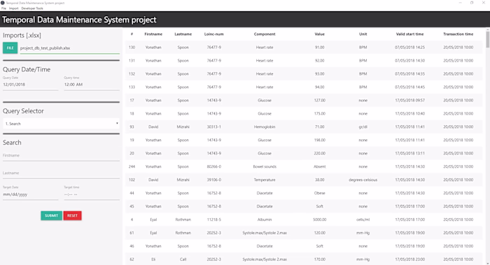 Temporal Data Maintenance System