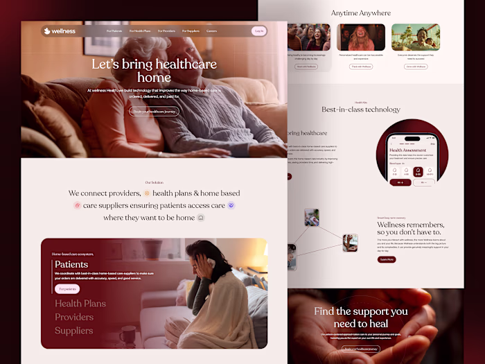 Design a Patient-Centric Healthcare & Medicare Landing Page