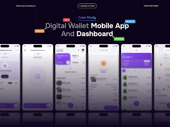 Digital Wallet Fintech Mobile App - UIUX Case Study