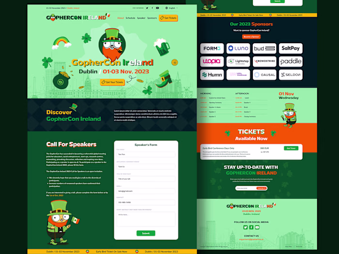 GopherCon Ireland Landing Page