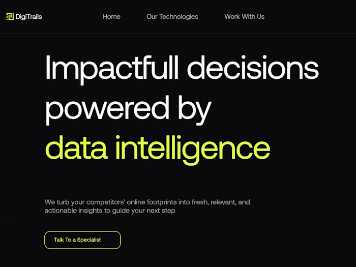 Digitrails Web Redesign Consultation