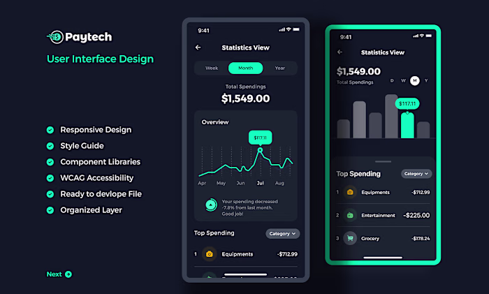 Fintech Mobile App User Interface Design on Behance