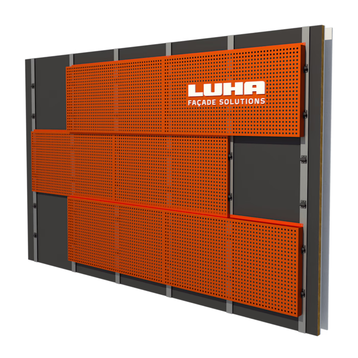 Metal Panel System 3D Mockup