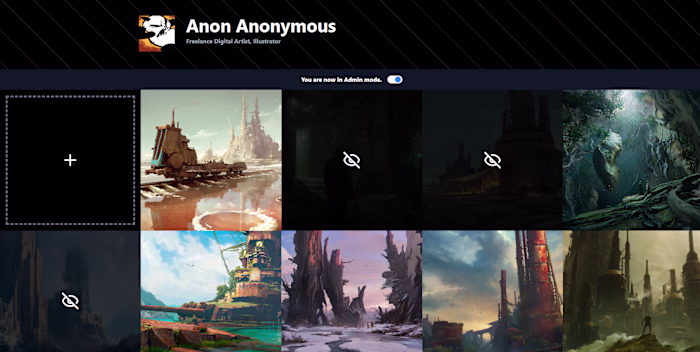 Fullstack Artist Portfolio Showcase