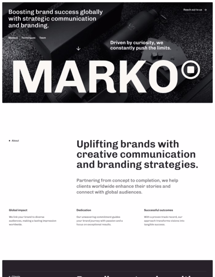 Marko - One Page Website Template