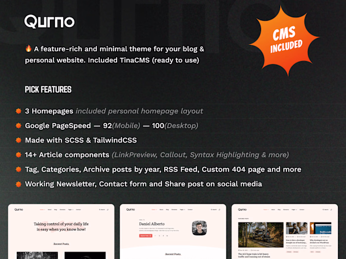 AstroJS Blog theme